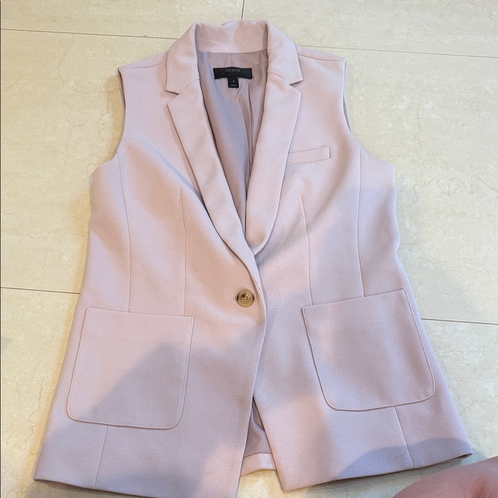 J. Crew Light Pink Sleeveless Vest